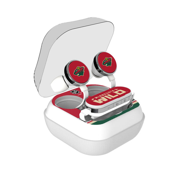 Minnesota Wild Stripe Wireless Earbuds