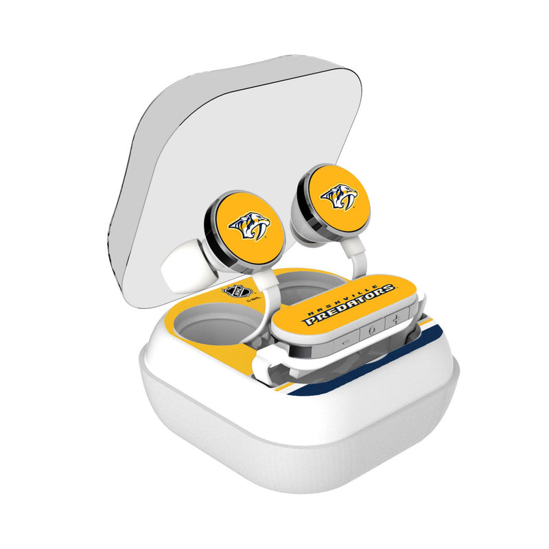 Nashville Predators Stripe Wireless Earbuds