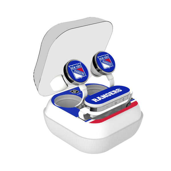 New York Rangers Stripe Wireless Earbuds