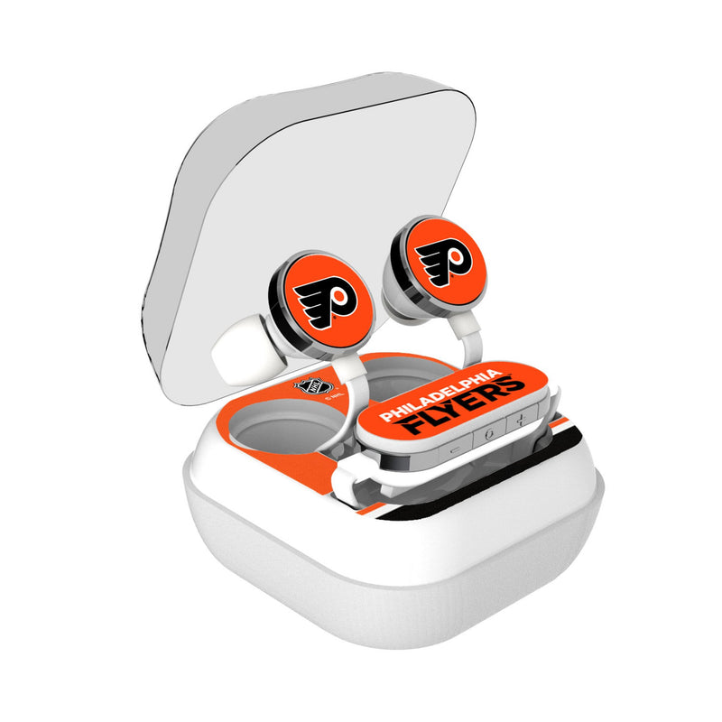 Philadelphia Flyers Stripe Wireless Earbuds