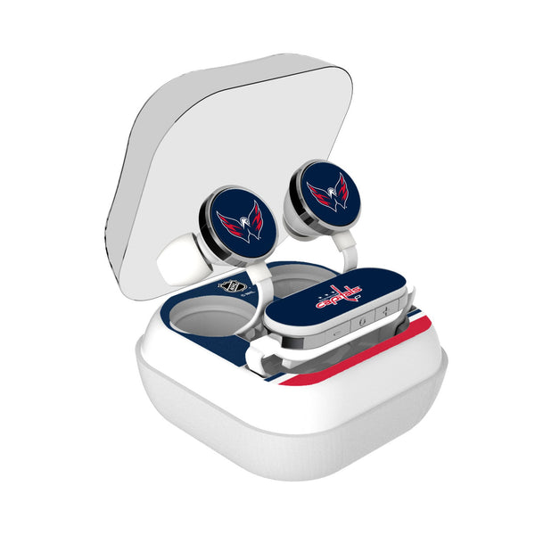 Washington Capitals Stripe Wireless Earbuds