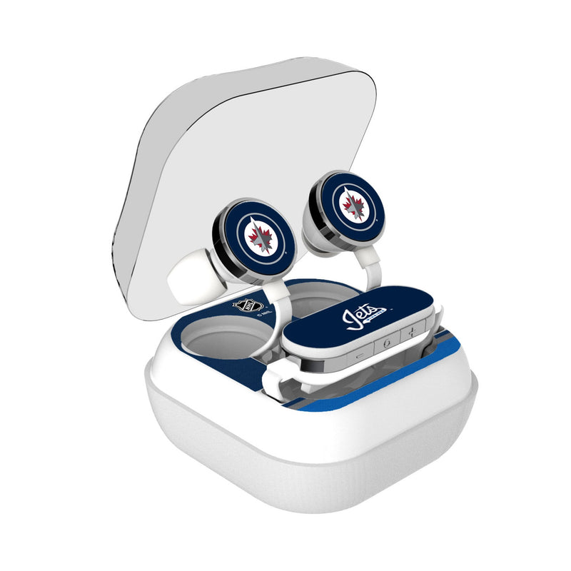 Winnipeg Jets Stripe Wireless Earbuds