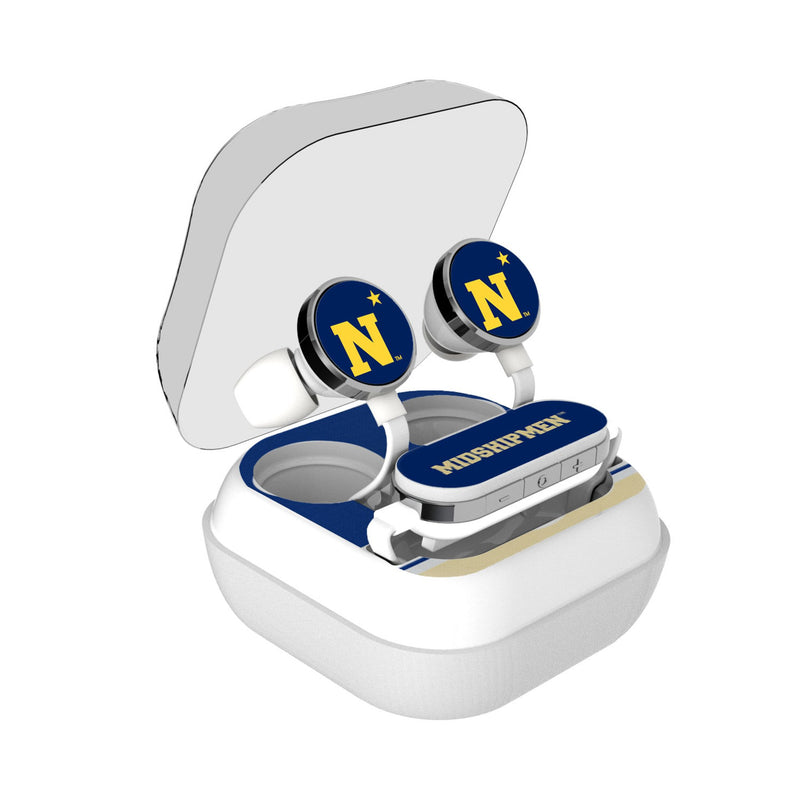 United State Naval Academy Midshipmen Stripe Wireless Earbuds