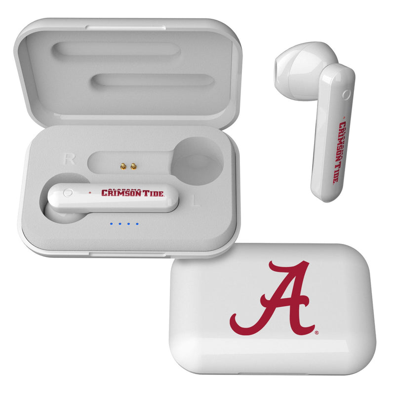 University of Alabama Crimson Tide Script A Insignia Wireless TWS Earbuds