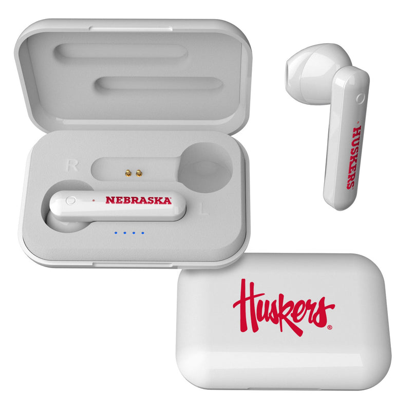 University of Nebraska Huskers Insignia Wireless TWS Earbuds