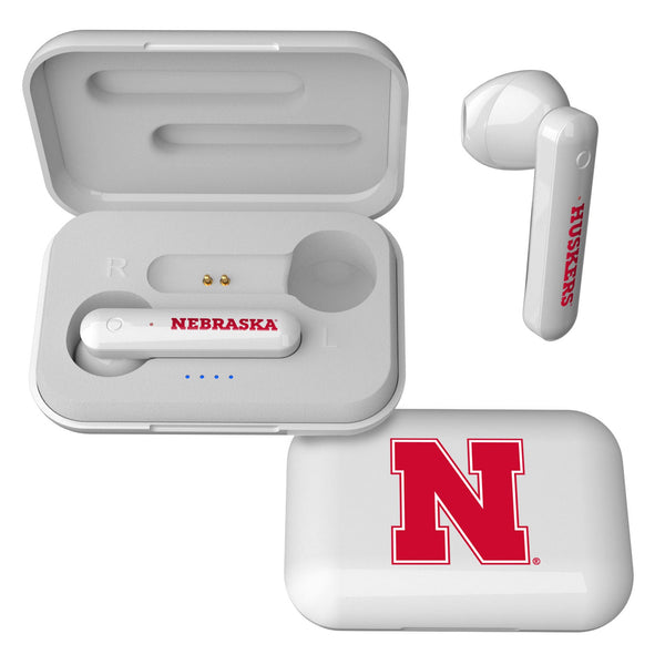 University of Nebraska Huskers Block N Insignia Wireless TWS Earbuds