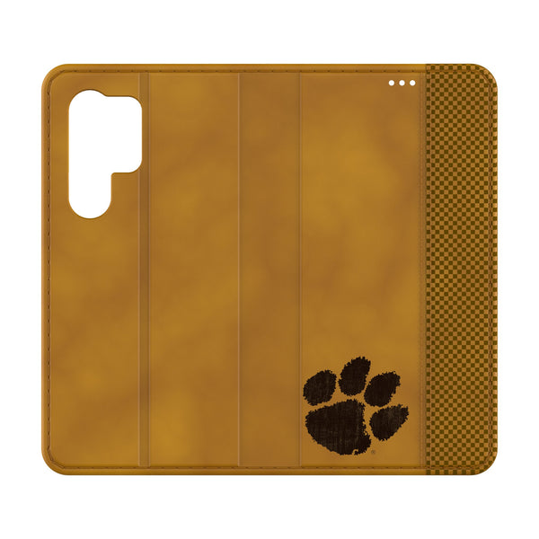 Clemson University Tigers Burn Galaxy Folio Phone Case