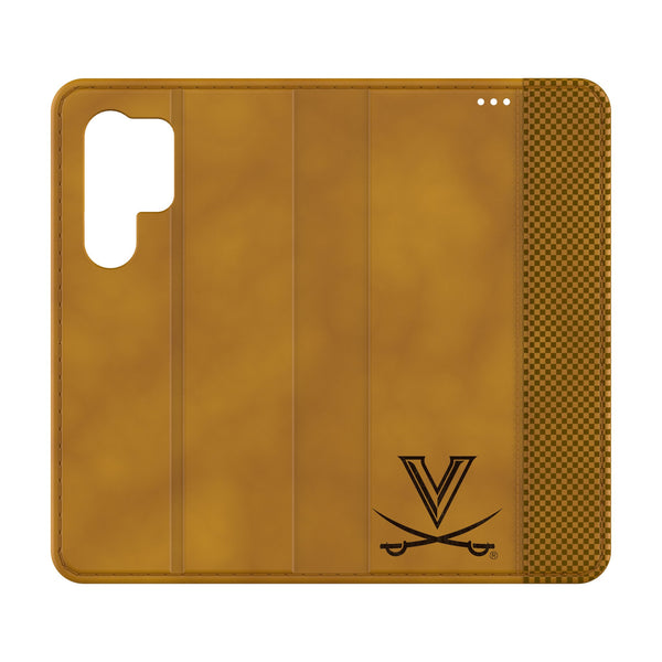 University of Virginia Cavaliers Burn Galaxy Folio Phone Case