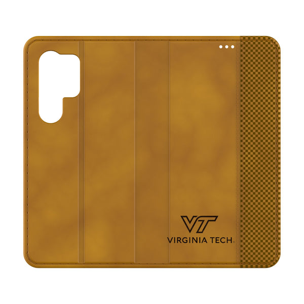 Virginia Tech Hokies Burn Galaxy Folio Phone Case