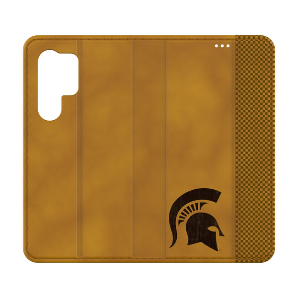 Michigan State University Spartans Burn Galaxy Folio Phone Case