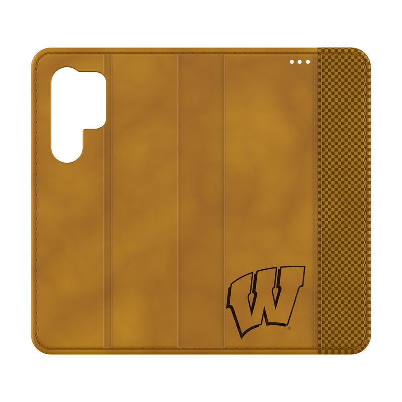 University of Wisconsin Badgers Burn Galaxy Folio Phone Case