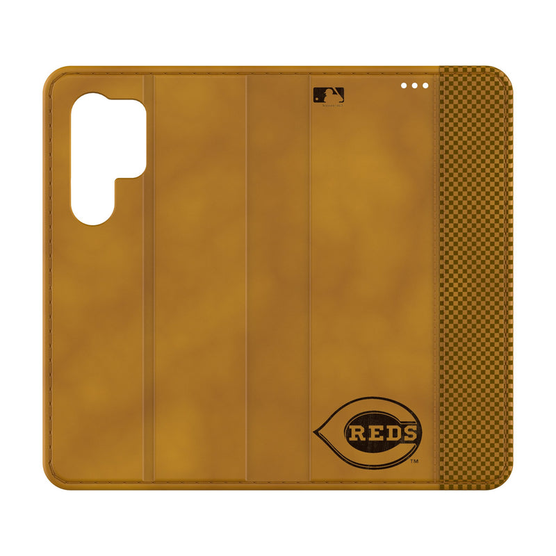 Cincinnati Reds Burn Galaxy Folio Phone Case