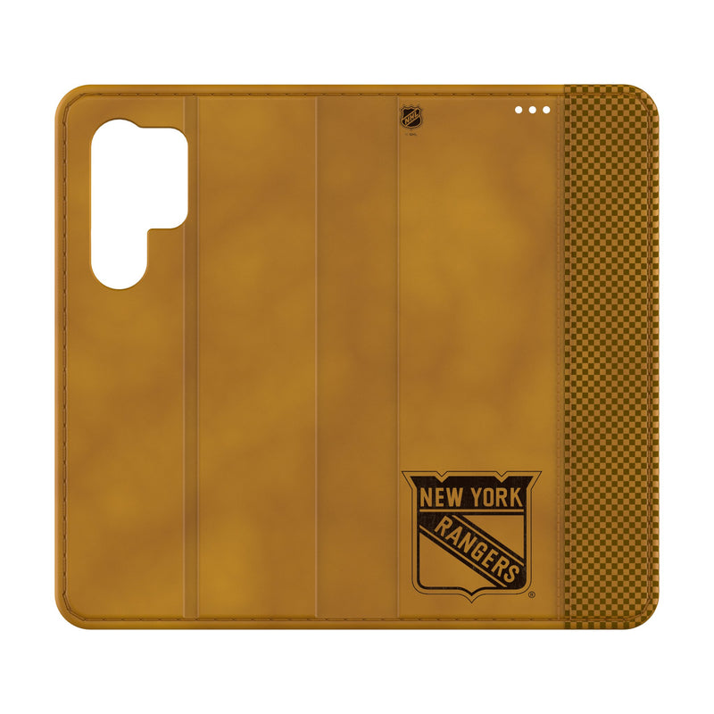 New York Rangers Burn Galaxy Folio Phone Case