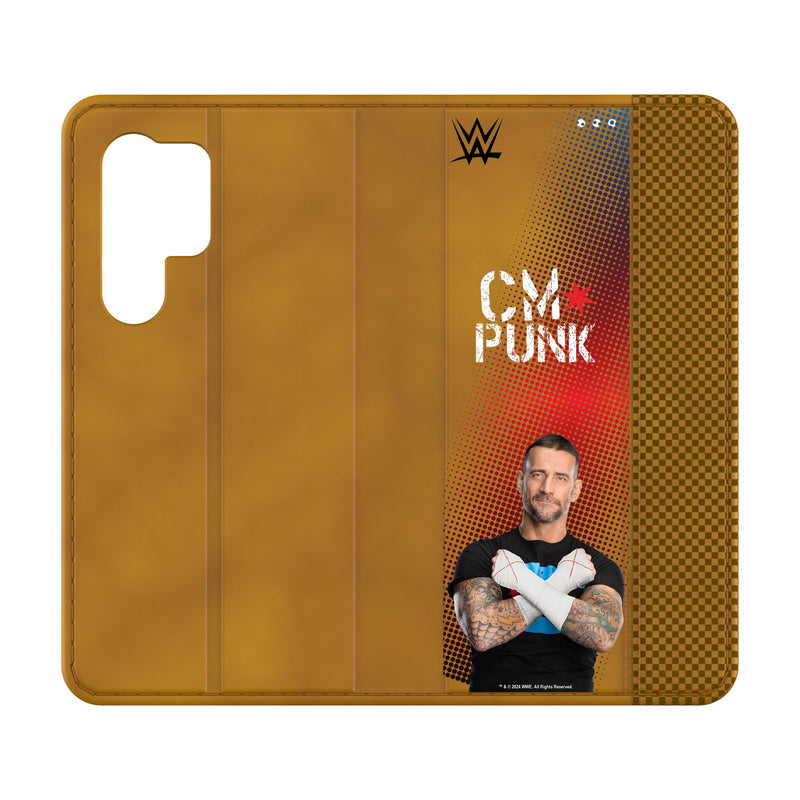 CM Punk Superstar Galaxy Folio Phone Case