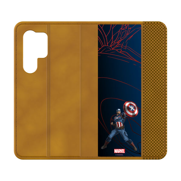 Marvel Avengers Captain America MechLine Galaxy Folio Phone Case