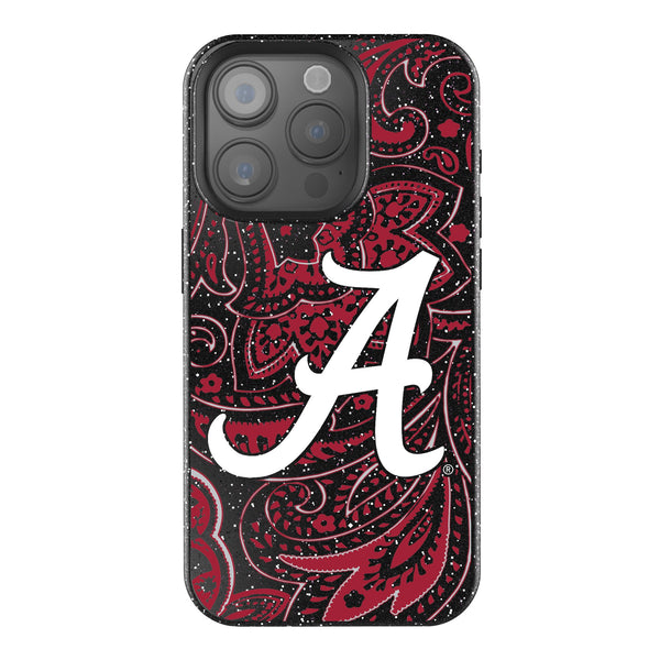 University of Alabama Crimson Tide Script A Paisley iPhone Bling Phone Case