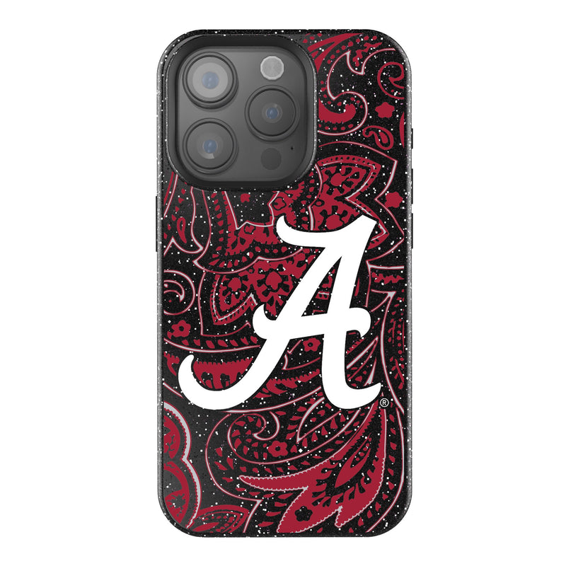 University of Alabama Crimson Tide Script A Paisley iPhone Bling Phone Case