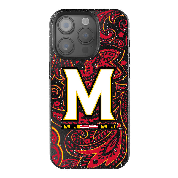 University of Maryland Terrapins Paisley iPhone Bling Phone Case