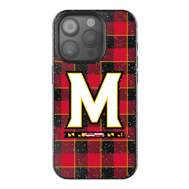 University of Maryland Terrapins Plaid iPhone Bling Phone Case