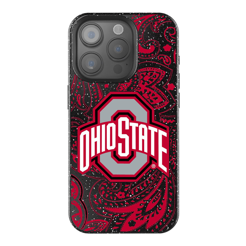 Ohio State University Buckeyes Paisley iPhone Bling Phone Case