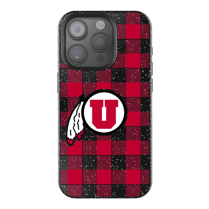 University of Utah Utes Plaid iPhone Bling Phone Case