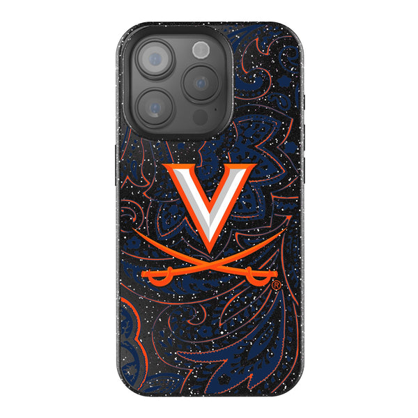 University of Virginia Cavaliers Paisley iPhone Bling Phone Case