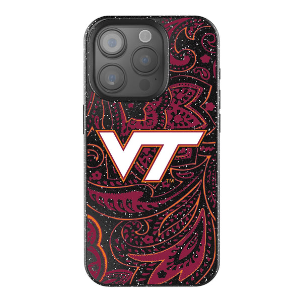 Virginia Tech Hokies Paisley iPhone Bling Phone Case