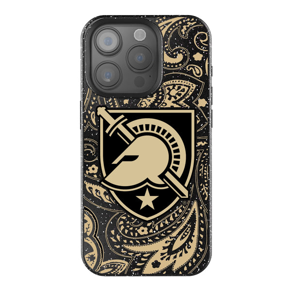 United States Military Academy Black Knights Paisley iPhone Bling Phone Case