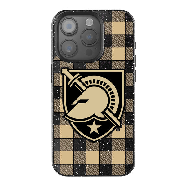 United States Military Academy Black Knights Plaid iPhone Bling Phone Case