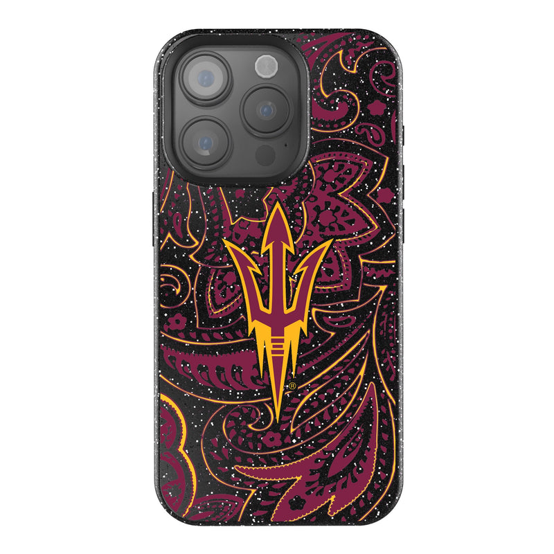 Arizona State University Sun Devils Paisley iPhone Bling Phone Case