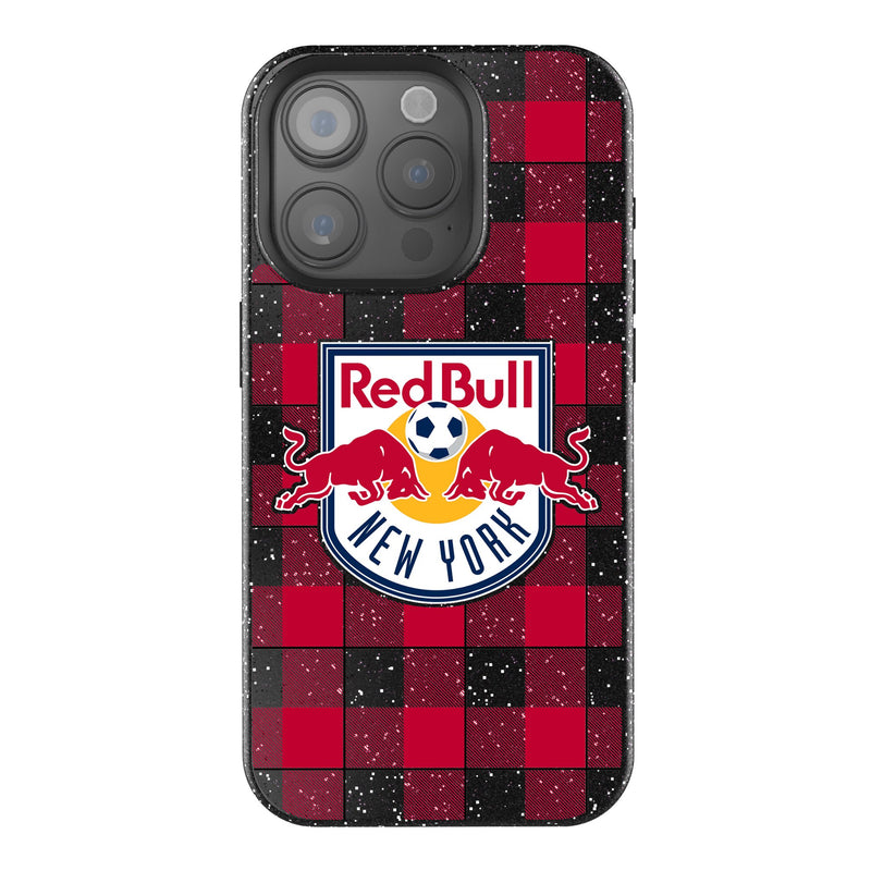 New York Red Bulls  Plaid iPhone Bling Phone Case