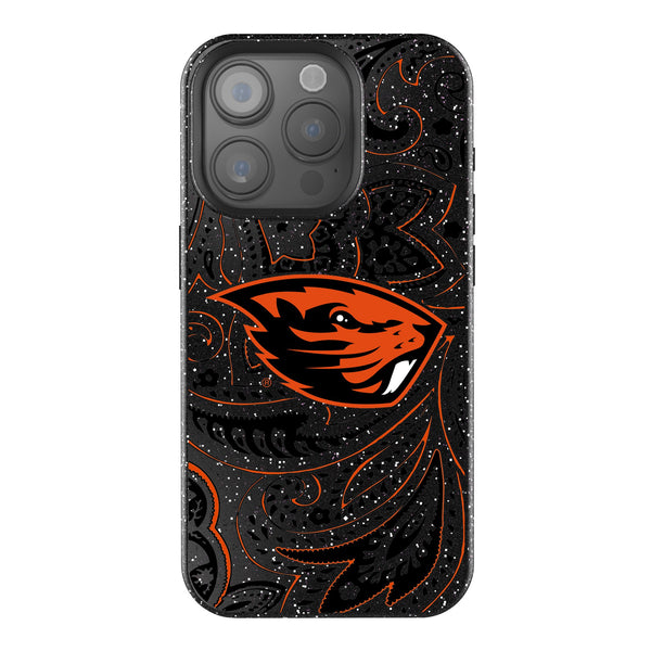 Oregon State University Beavers Paisley iPhone Bling Phone Case