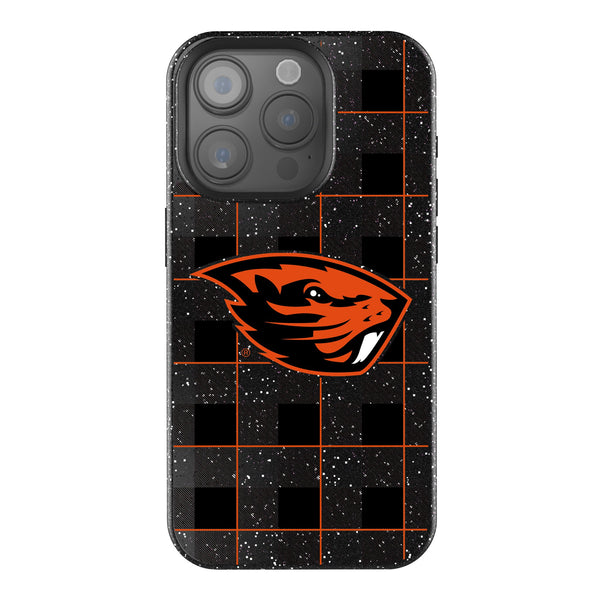 Oregon State University Beavers Plaid iPhone Bling Phone Case