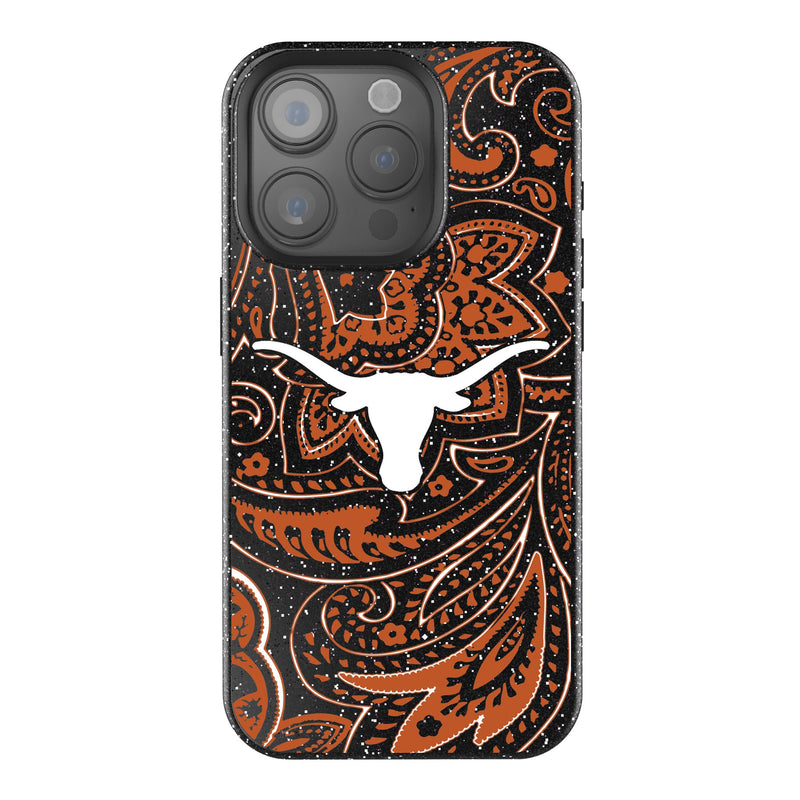 University of Texas Longhorns Paisley iPhone Bling Phone Case