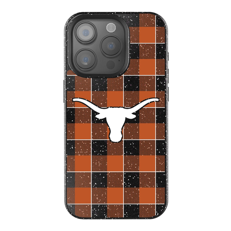 University of Texas Longhorns Plaid iPhone Bling Phone Case