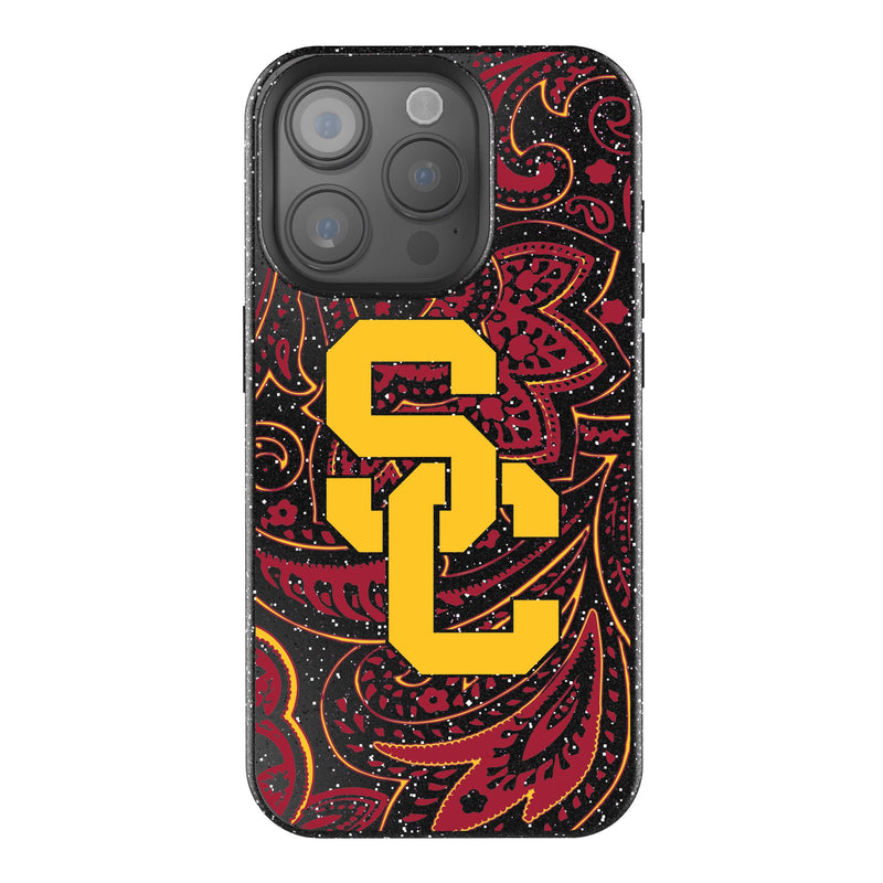 University of Southern California Trojans Paisley iPhone Bling Phone Case