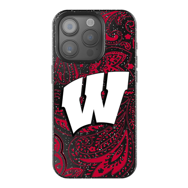 University of Wisconsin Badgers Paisley iPhone Bling Phone Case