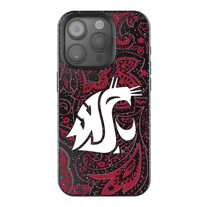 Washington State University Cougars Paisley iPhone Bling Phone Case