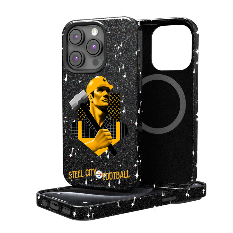 Pittsburgh Steelers 2024 Illustrated Limited Edition iPhone Bling Phone Case