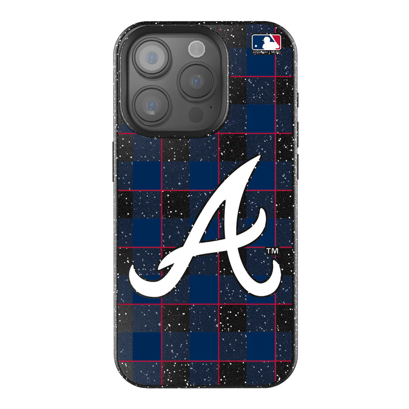 Atlanta Braves Plaid iPhone Bling Phone Case