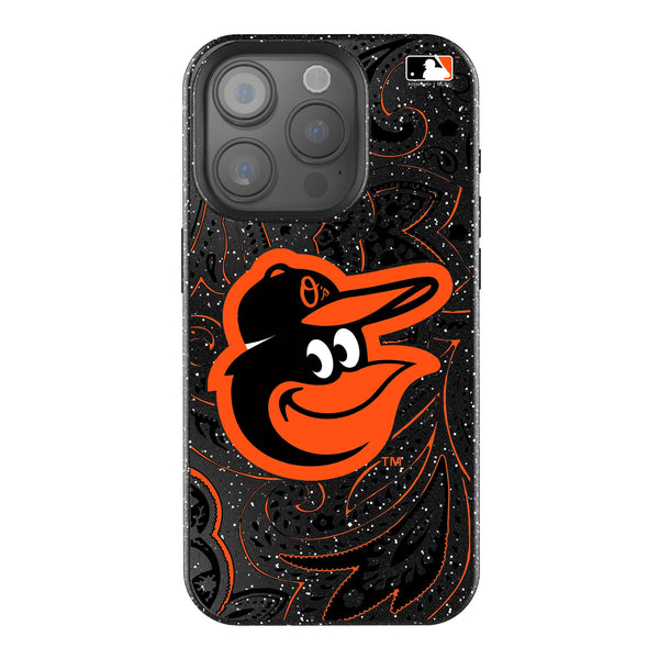 Baltimore Orioles Paisley iPhone Bling Phone Case