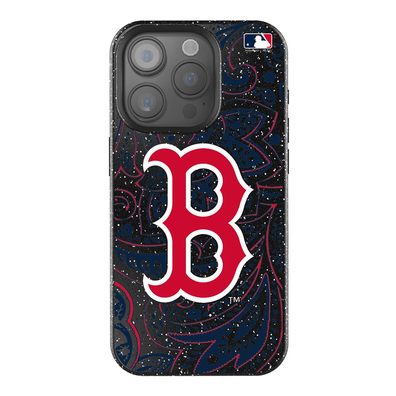 Boston Red Sox Paisley iPhone Bling Phone Case