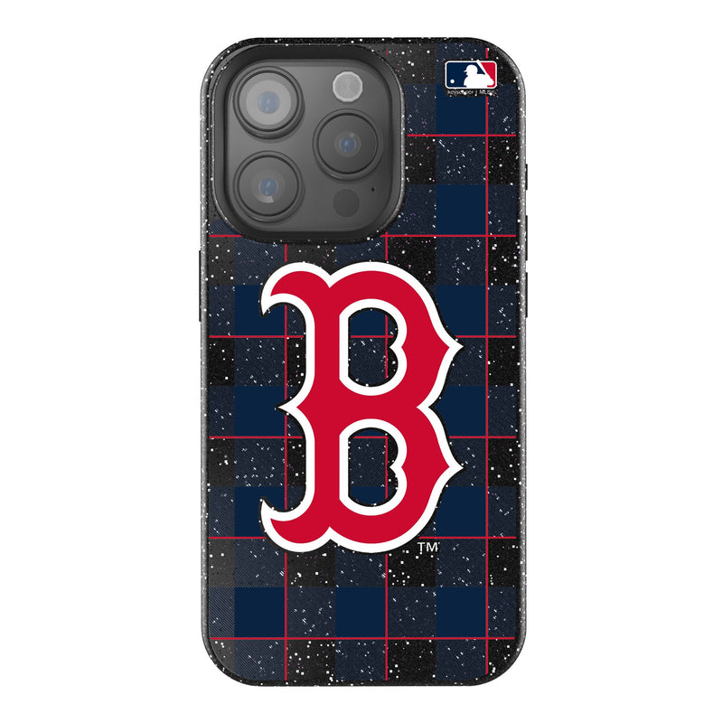 Boston Red Sox Plaid iPhone Bling Phone Case