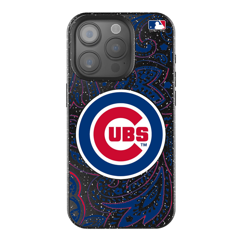 Chicago Cubs Paisley iPhone Bling Phone Case