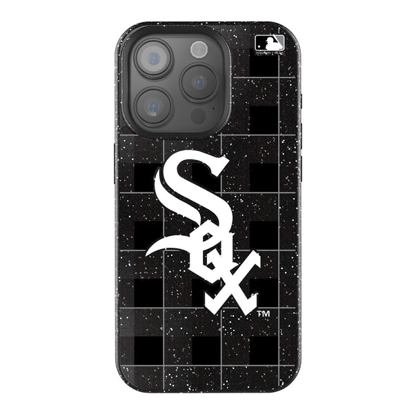 Chicago White Sox Plaid iPhone Bling Phone Case