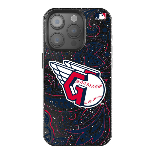 Cleveland Guardians Paisley iPhone Bling Phone Case