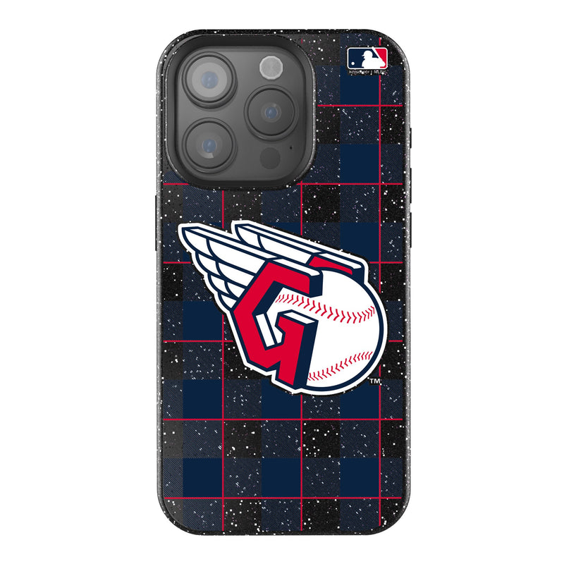 Cleveland Guardians Plaid iPhone Bling Phone Case