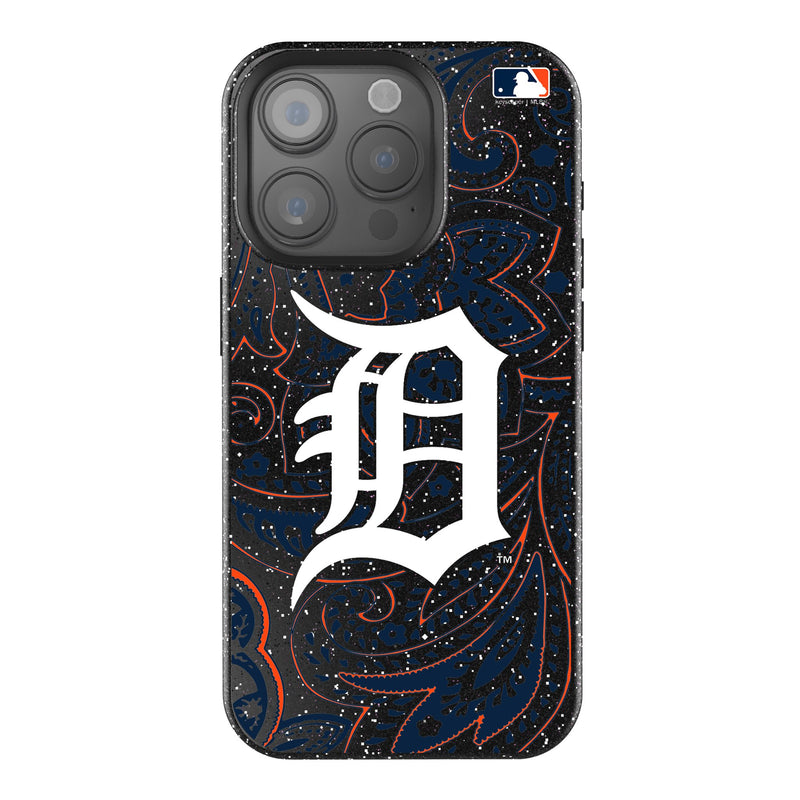 Detroit Tigers Paisley iPhone Bling Phone Case