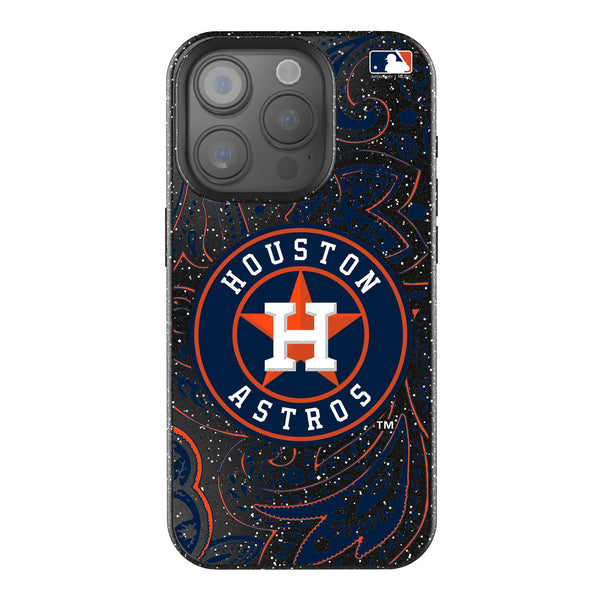 Houston Astros Paisley iPhone Bling Phone Case