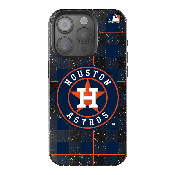 Houston Astros Plaid iPhone Bling Phone Case